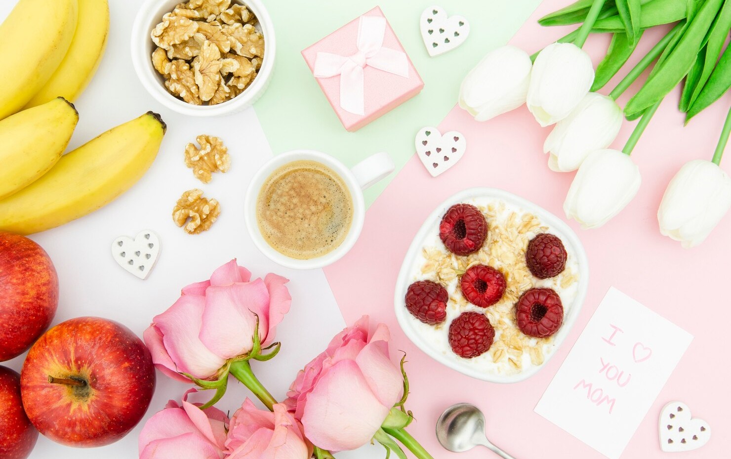 flat lay mother s day concept 23 2148471254